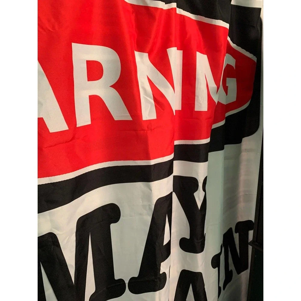CafePress May Contain Vodka Shower Curtain (769898806) Open Pkg FS Bnfts Charity